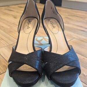 New Life stride Black Sparkle Heels Sz. 9